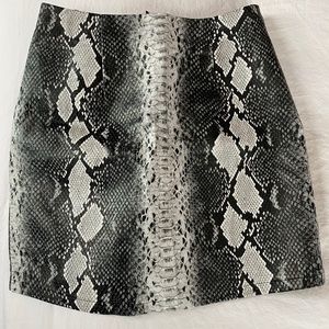 By The Way. Snakeskin print mini skirt